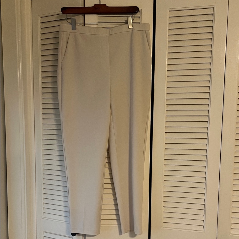 Jules & Leopold Cream Straight Leg Pants